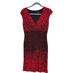 Nwot  Alexa B Red & Black Dress Size 8